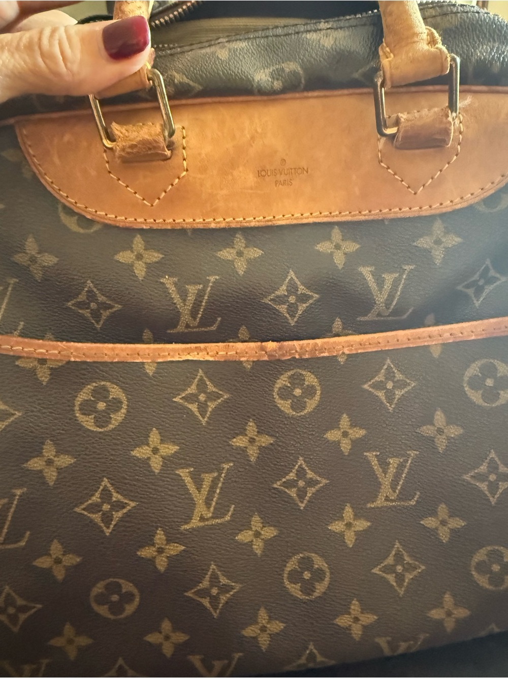 Vintage Louis Vuitton Monogram Canvas Brown and Tan Toiletry Bag - Picture 6 of 13